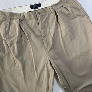 Polo Ralph Lauren‎ Andrew Chino Pants Men's 40x29 Khaki Pleated READ
